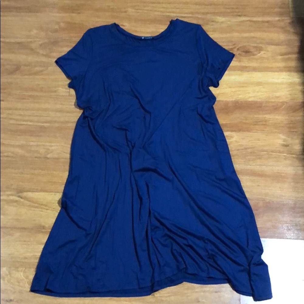 Navy t-shirt Dress WITH POCKETS